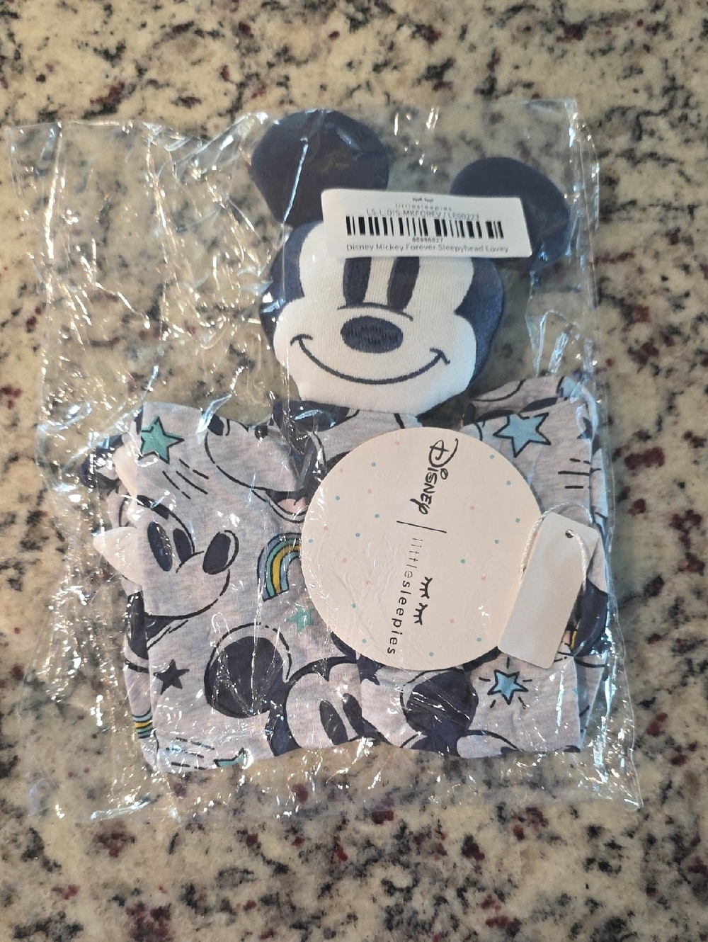 Little Sleepies Disney Mickey Forever Sleepyhead Lovey NWT/B